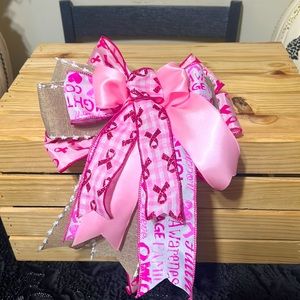 Handmade Breast Cancer Bow